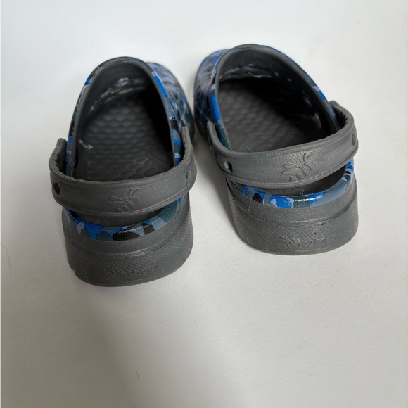 JoyBees boys rubber clogs size 12/13 blue grey camo - Picture 5 of 8